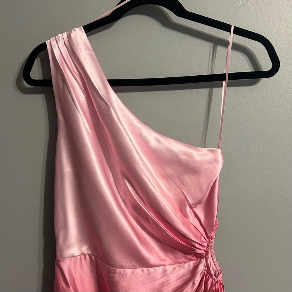 Adelyn Rae One-Shoulder Pink Gradient Dress - Picture 5 of 12